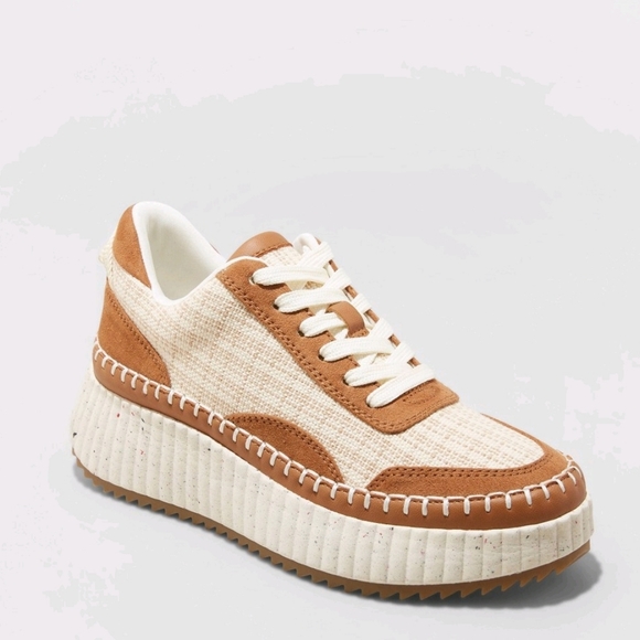 Universal Thread Women's Persephone Sneakers Tan - Picture 1 of 8